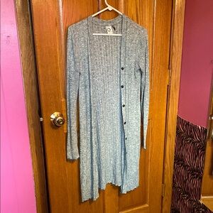 Anthropologie Akemi + Kin Teal Textured Knit Cardigan